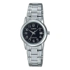 Casio Dress Series Simplicity Quartzes Black Stainless Steel Strap Black Watch Dial Black Analog