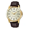 Casio Dress Serieses Men'ses Red Quartz Waterproof Red Strap Mens Red Analog