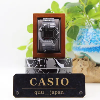 Pre-owned Casio Dw-5000ss-1jr G-shock Street Spirit Limited Watch Graffiti Print Black