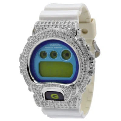 Pre-owned Casio Dw6900cs G-shock Iced Out Modified Watch