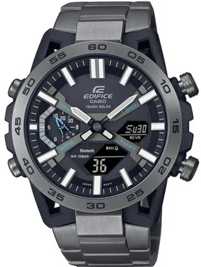 Pre-owned Casio Ecb-2000dc-1aef Edifice Solar Watch 48mm 10atm