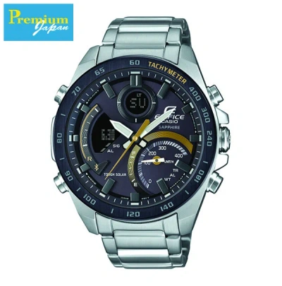 Pre-owned Casio Ecb-900ydb-1cjf Edifice Sapphire Radio Watch Japan Domestic Version