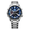 Casio Edifice Analog Watch 'silver Blue' In Metallic