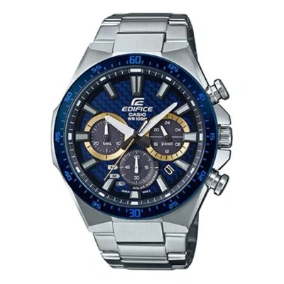 Casio Edifice Analog Watch 'silver Sapphire Crystal Blue' In Metallic