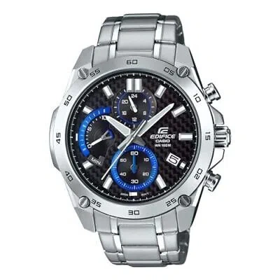 Pre-owned Casio Edifice Chronograph Black Dial Men's Watch - Efr-557cd-1avudf(ed472)