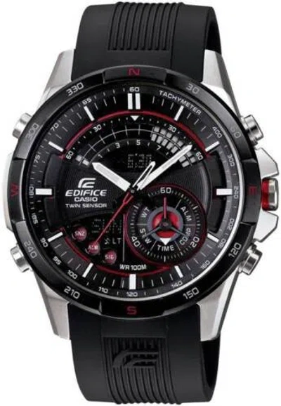 Pre-owned Casio Edifice Chronograph Twin Sensor Men's Watch Era-200b-1av