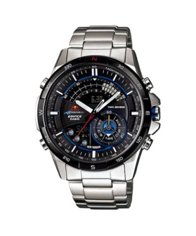 Pre-owned Casio Edifice Chronograph Twin Sensor Steel Watch Era-200rb-1av Limited