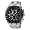 Casio Edifice Classical Sports Waterproof Quartz Silver/ Mens Black Analog