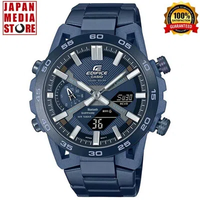 Pre-owned Casio Edifice Ecb-2000ycb-2ajf Sospensione Cool Blue Edition Bluetooth Men Watch