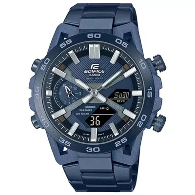 Pre-owned Casio Edifice Ecb-2000ycb-2ajf Sospensione Cool Blue Edition Bluetooth Men Watch