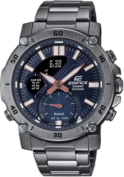 Pre-owned Casio Edifice Ecb-20ydc-1ajf Smartphone Link Men's Watch Bluetooth In Box