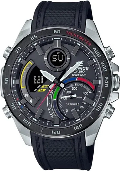 Pre-owned Casio Edifice Ecb-900ymp-1ajf Solar Bluetooth Racing Multicolor Series Watch Men