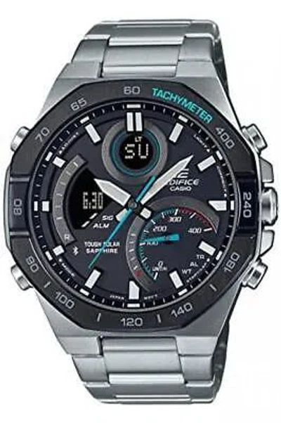 Pre-owned Casio Edifice Ecb-950ydb-1ajf Solar Bluetooth Mobile Analog Digital Men`s Watch