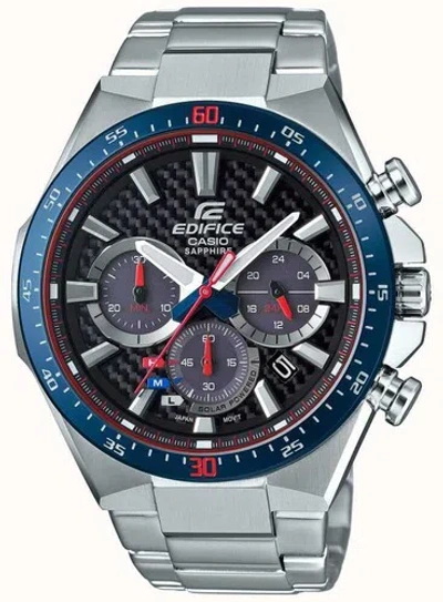 Pre-owned Casio Edifice Efs-s520tr-1a Scuderia Toro Rosso Solar 2018 Limited Edition