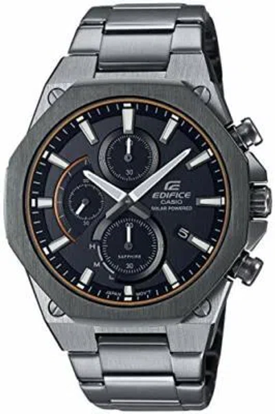 Pre-owned Casio Edifice Efs-s570ydc-1ajf Sport Chronograph Sapphire Solar Radio Men Watch