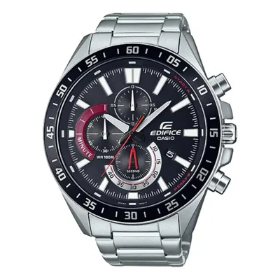 Pre-owned Casio Edifice Efv-620d-1a4vudf Stainless Steel Men Watch