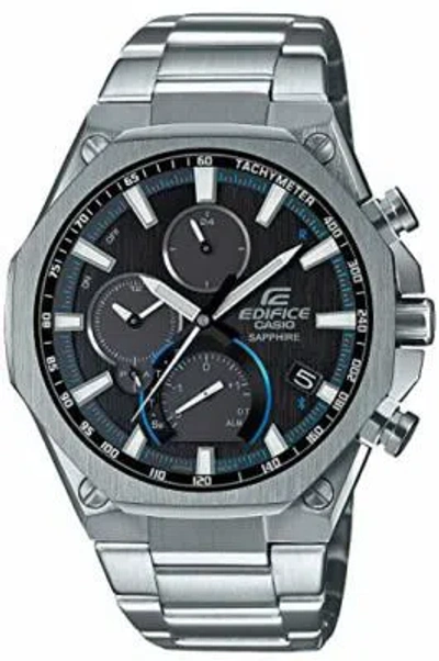 Pre-owned Casio Edifice Eqb-1100xydb-2ajf Flat Design Smartphone Link Bluetooth Men Watch