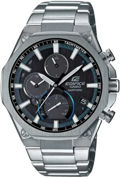 Pre-owned Casio Edifice Eqb-1100yd-1ajf Men's Watch Smartphone Link Bluetooth In Box