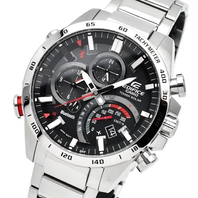 Pre-owned Casio Edifice Eqb-501xd-1ajf Time Traveler Bluetooth Solar Watch Eqb-501xd-1a
