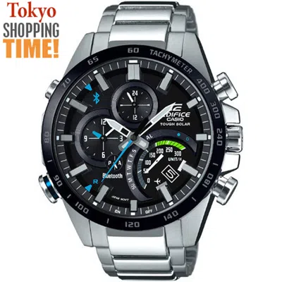 Pre-owned Casio Edifice Eqb-501xdb-1ajf Bluetooth Mobile Link Solar Chronograph Men Watch