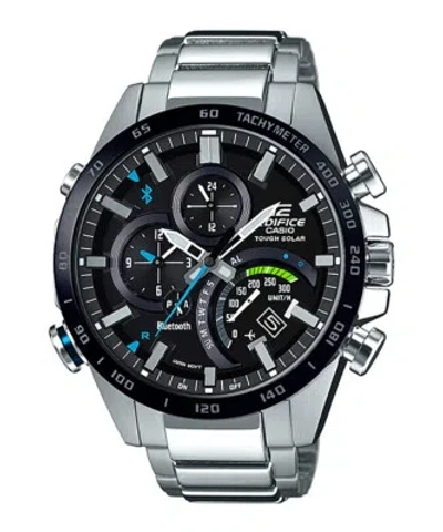 Pre-owned Casio Edifice Eqb-501xdb-1ajf Bluetooth Sport Solar Men Watch Eqb-501xdb-1a