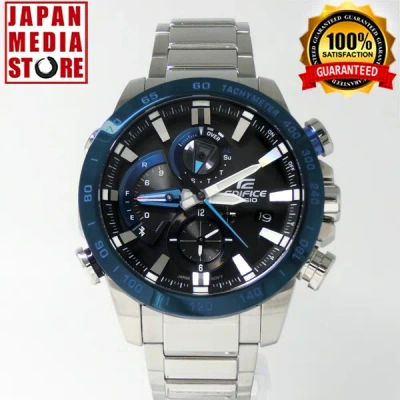 Pre-owned Casio Edifice Eqb-800db-1ajf Bluetooth Sport Solar Men Watch Eqb-800db-1a