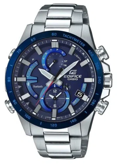 Pre-owned Casio Edifice Eqb-900db-2ajf Smartphone Link Solar Radio Men's Watch In Box