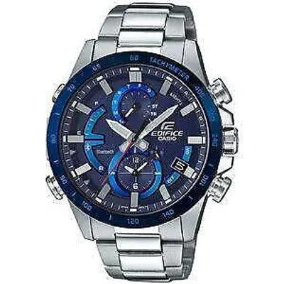 Pre-owned Casio Edifice Eqb-900db-2ajf Smartphone Link Solar Radio Men's Watch In Box
