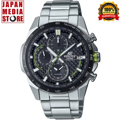 Pre-owned Casio Edifice Eqw-a2000db-1ajf Carbon Dial Sport Solar Radio Atomic Men`s Watch