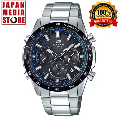 Pre-owned Casio Edifice Eqw-t650db-1ajf Black Dial Sport Solar Atomic Radio Men Watch