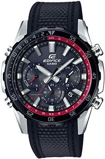 Pre-owned Casio Edifice Eqw-t670pb-1ajf Sapphire Solar Radio Men Watch From Japan