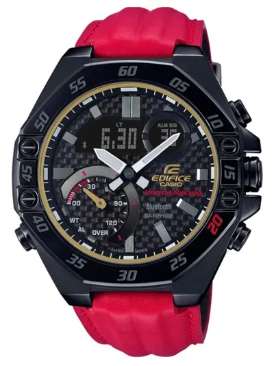 Pre-owned Casio Mint  Edifice Honda Racing 20th Annv Limited Edition Watch Ecb10hr-1a