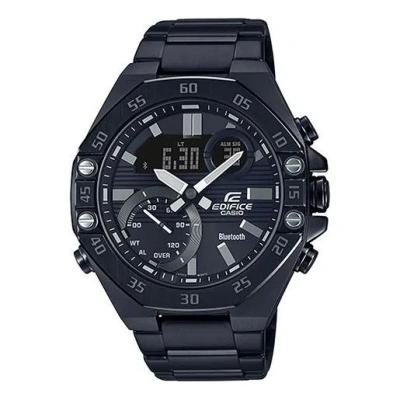 Casio Edifice Mens Black Analog/digital Combo