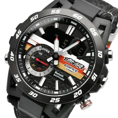 Pre-owned Casio Edifice Mugen Edition Ecb-40mu-1ajr Limited Bluetooth Watch Black 2023