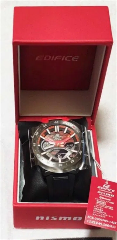 Pre-owned Casio Edifice Nissan Nismo My23 Edition Ecb-2000nis-1ajr Wrist Watch