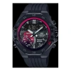 Casio Edifice Quartz Waterproof Sports Sapphire Crystal Mens Black Analog