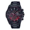 Casio Edifice Series Classic Men'swatcheses Men's Black Stainless Steel Strap Mens Red/black Analog