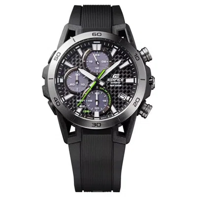 Pre-owned Casio Edifice Series Eqs-960pb-1av Mens Stainless Steel Solar Sports Watch