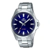 Casio Edifice Series Leisure Fashion Men's Mens Blue Analog In Silver