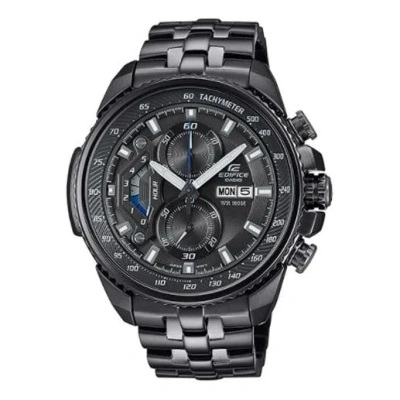 Casio Edifice Series Stainless Steel Waterproof Men S Stainless Steel Strap Mens Black Analog