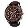 Casio Edifice Serieses Men's Mens Brown Analog In Black