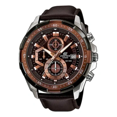 Casio Edifice Serieses Men's Mens Brown Analog In Black