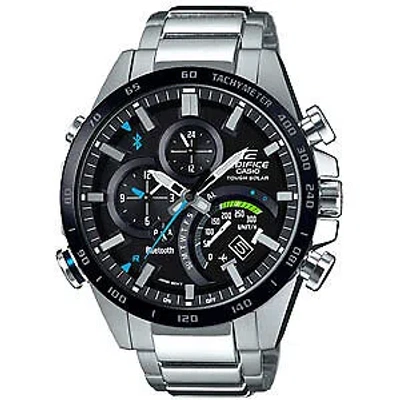 Pre-owned Casio Edifice Smartphone Link Eqb-501xdb-1ajf Silver