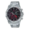 Casio Edifice Solar Powered Mens Black Analog In Gray