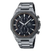 Casio Waterproof Sports Edifice Solar Powered Mens Black Analog In Gray
