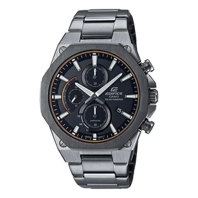 CASIO CASIO EDIFICE SOLAR POWERED MENS GRAY ANALOG