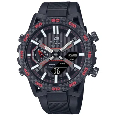 Pre-owned Casio Edifice Sospensione Ecb-2000pb-1a Tough Solar Bluetooth Carbon Case Watch In Dark Gray