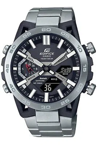 Pre-owned Casio Edifice Sospensione Ecb-2000yd-1ajf Bluetooth Chronograph Solar Men Watch