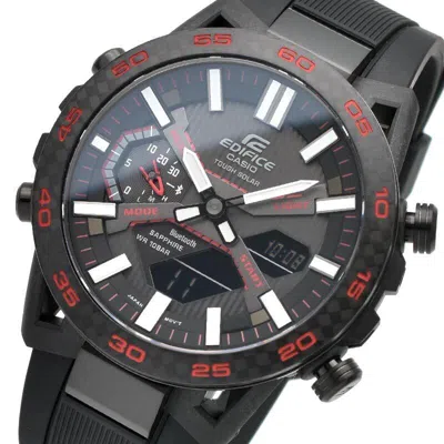 Pre-owned Casio Edifice Sospensione Ecb-2000ypb-1ajf Bluetooth Carbon Case Watch 47.8mm