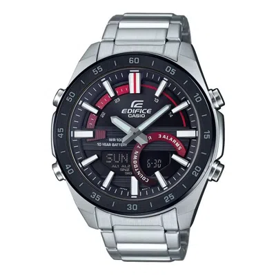 Casio Edifice Stainless Steel Strap Mens Black Analog/digital Combo